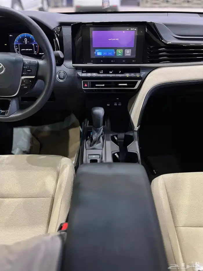 تويوتا كامري 2025 ستاندر سعودي اصفار صادر لوحات لون 9