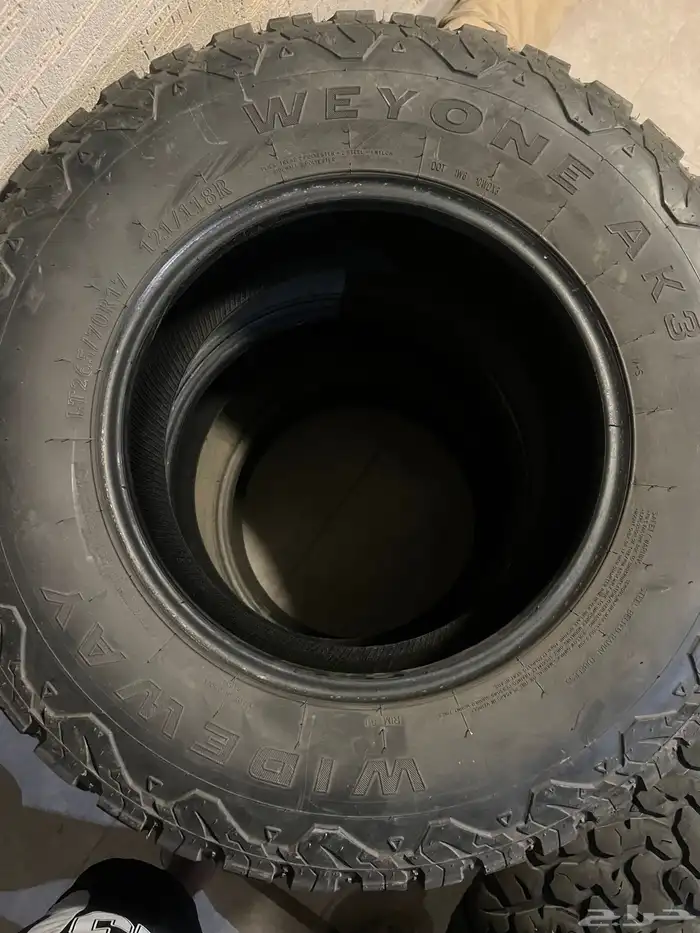 كفرات تاريخ 2023   37 اسبوع مقاس 265 70 17 4