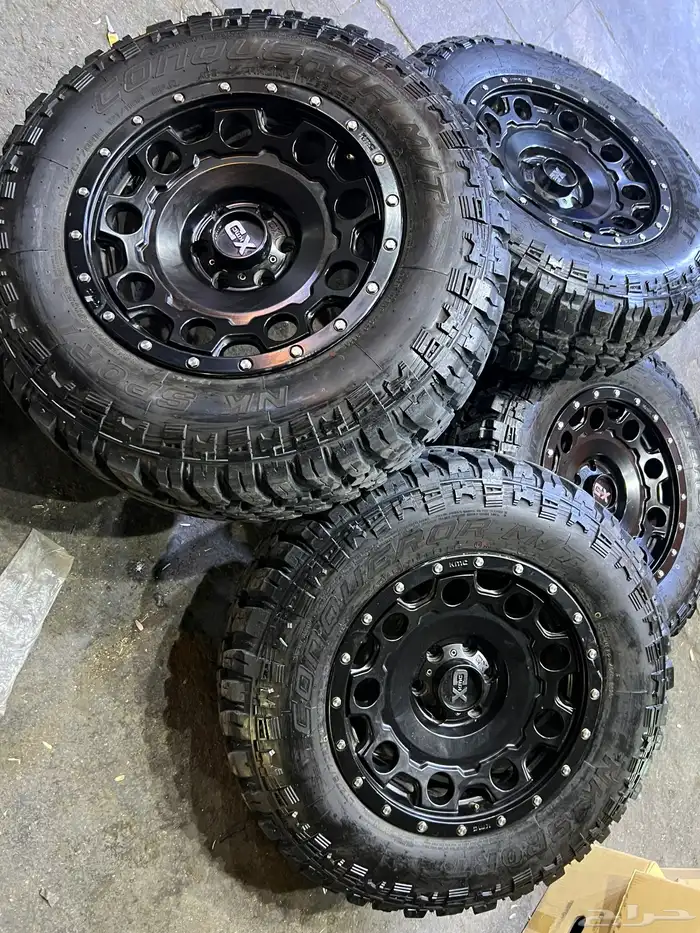 جنوط اكس دي 6 مسمار اصلي فرد f150 مع كفرات حجري مقاس 18 0