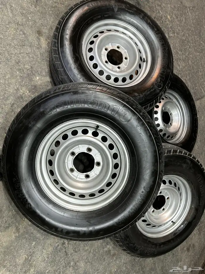 كفرات شاهين هامان مع جنوط هلل خمسه مسمار مقاس 17 جيب 0