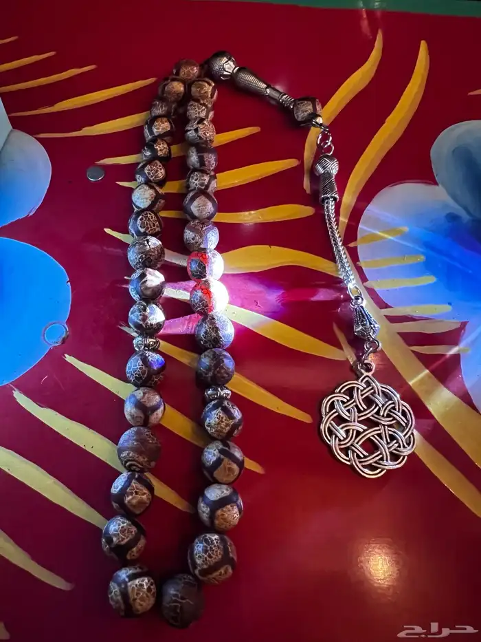 سبحة حجر التبت( جلد الحية) 2