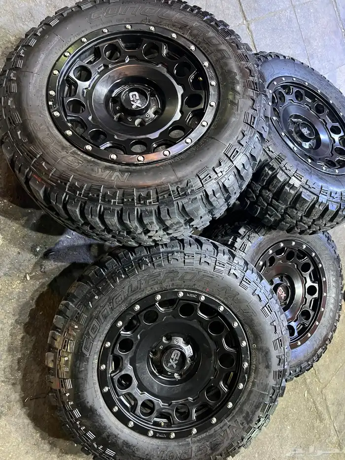 جنوط اكس دي 6 مسمار اصلي فرد f150 مع كفرات حجري مقاس 18 16