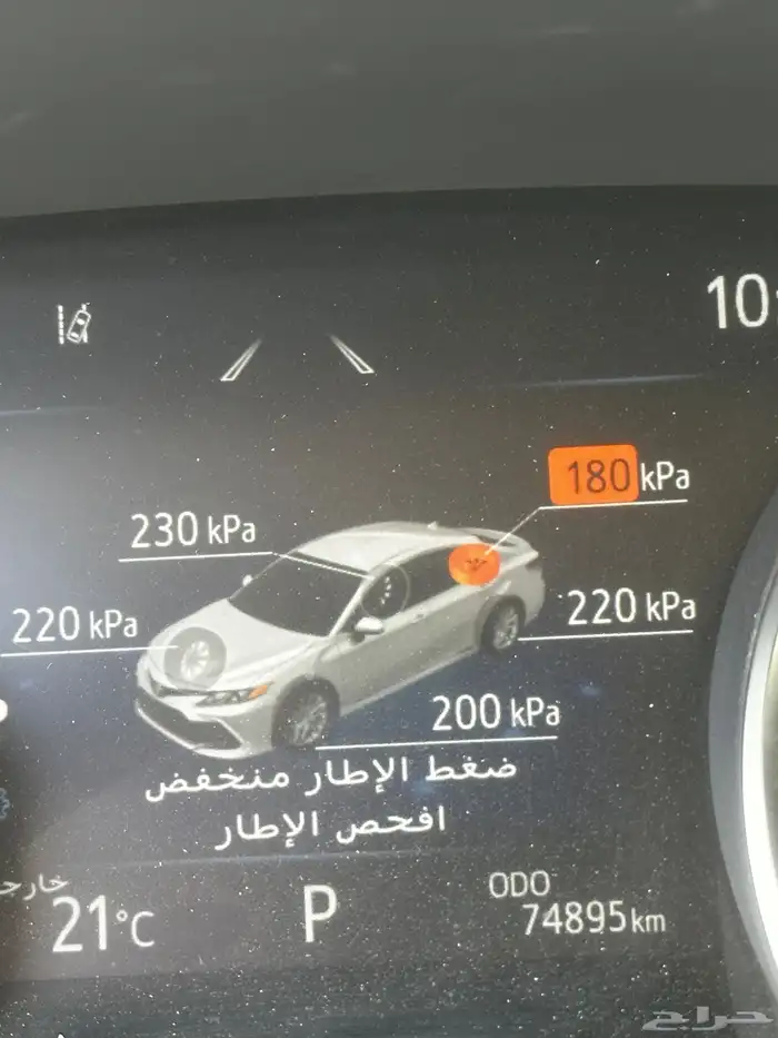 وصلة لقراءة ضغط الاطارات للكامري 2018-2024 0