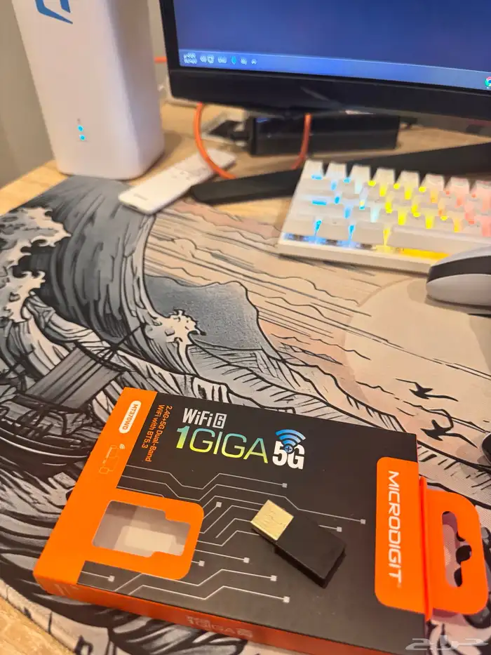 قطعة واي فاي للحاسب و pc بسرعة 1 قيقا ماخذها 63 1
