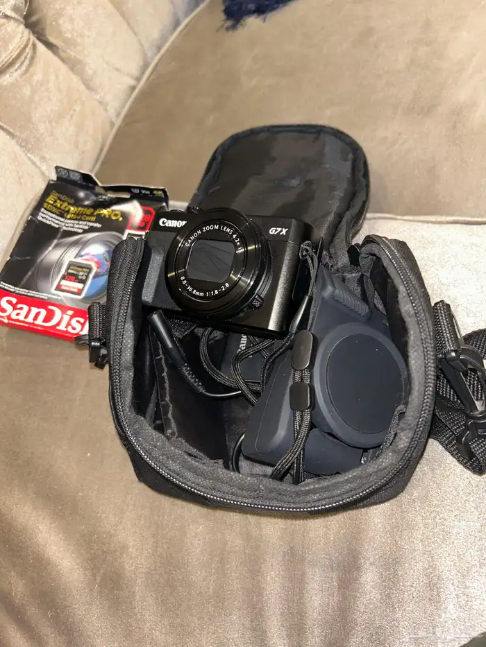 كاميرا Canon G7X Mark II   بحالة ممتازة 4