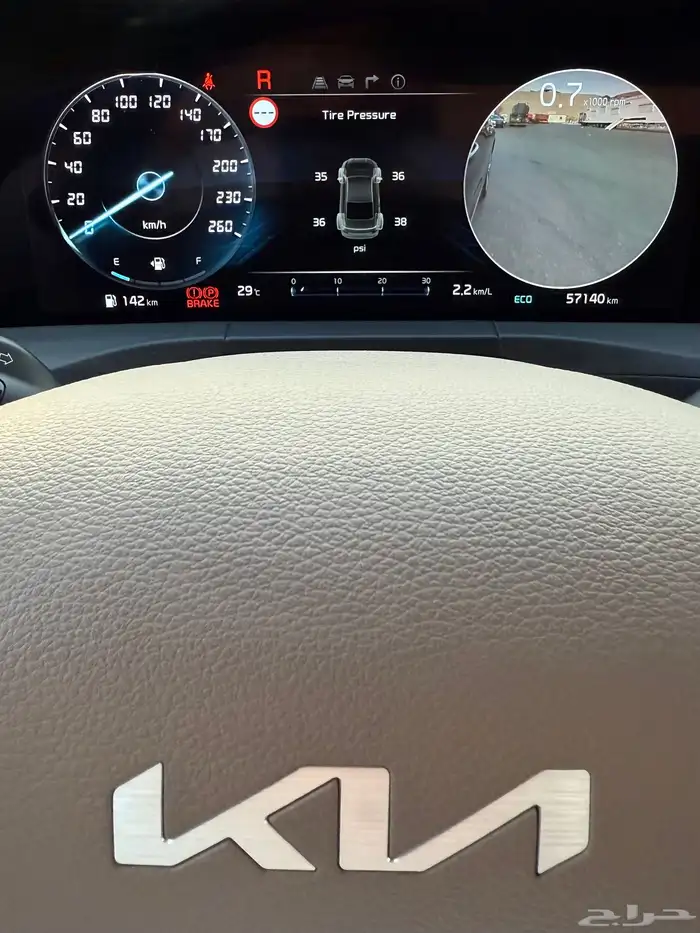 كيا K8 بنورما اعلا مواصفات 2022 بحالة الوكاله للبيع 23