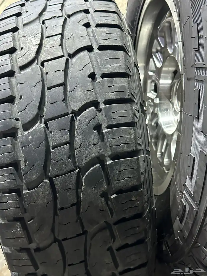 جنوط ميثود نيكل 6 مسمار مع كفرات ربع حجري تيلندي مقاس 17 3