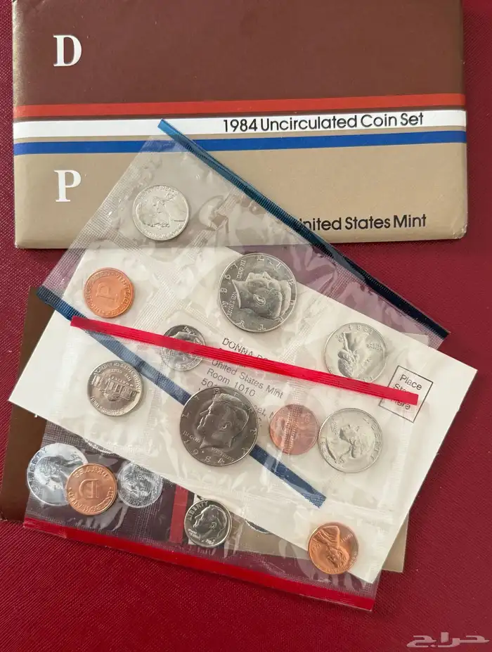 عملات معدنية أمريكية مجموعة عام 1984 P D فيلادلفيا ودنفر 9