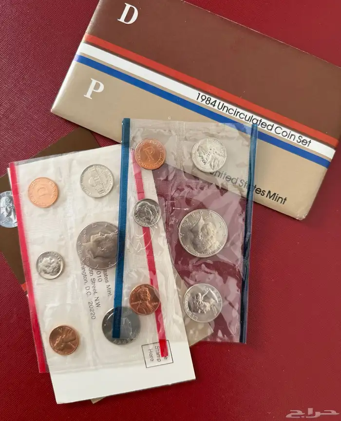 عملات معدنية أمريكية مجموعة عام 1984 P D فيلادلفيا ودنفر 8