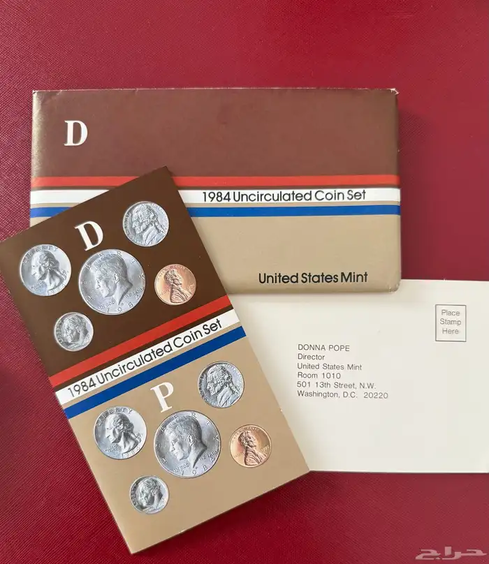 عملات معدنية أمريكية مجموعة عام 1984 P D فيلادلفيا ودنفر 2