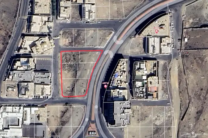 للبيع اراضي في ابها تجارية في حي العرين مخطط الداره سابقا 0