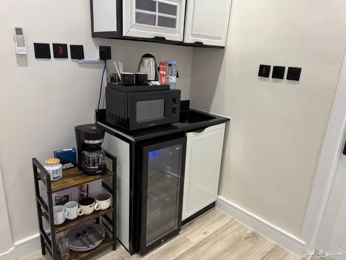 شقة غرفة وصالة حي الملقا دخول ذاتي وتصميم انيق 5