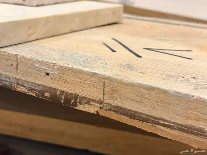 باب خشب طبيعي متين مع الحلق 3