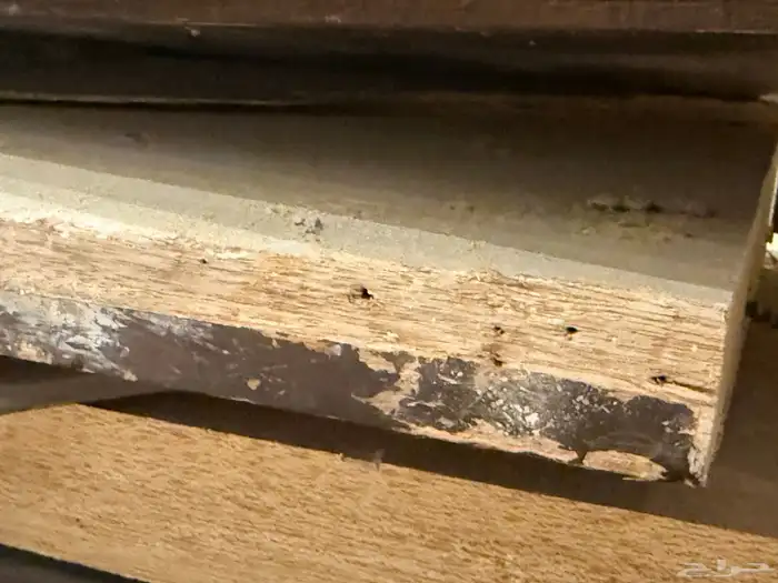 باب خشب طبيعي متين مع الحلق 2