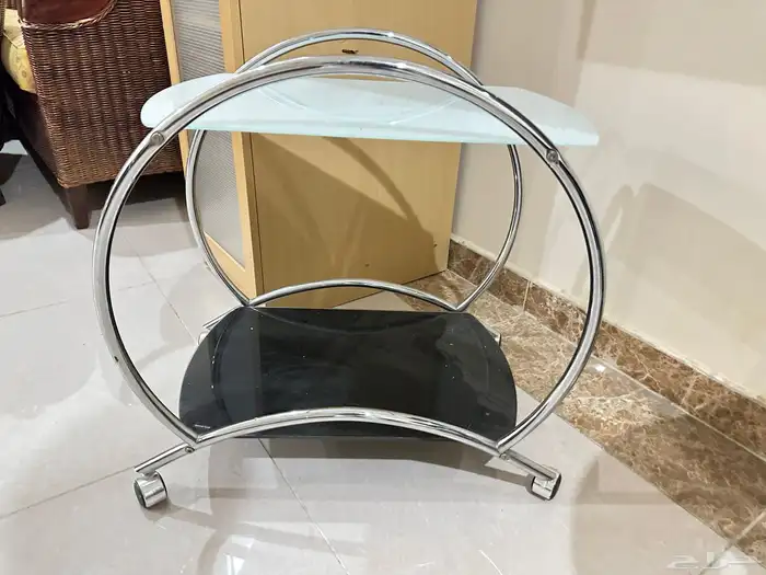 دولاب - طاولة او عربية جانبية زجاج اليوم آخر يوم 6