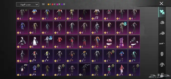 حساب للبيع ببجي 18