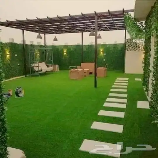 عشب صناعي جداري وأرضي. توريد وتركيب وخامات عاليه الجوده 1