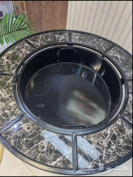 منقل حطب حديد دائري بكفرات 5