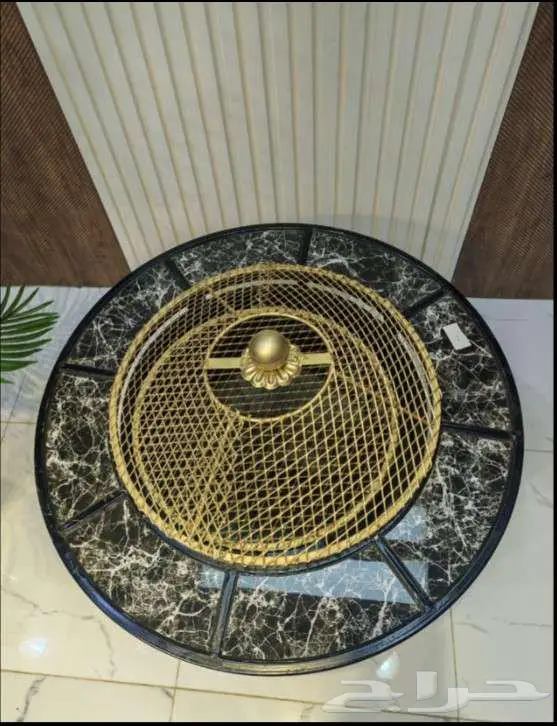 منقل حطب حديد دائري بكفرات 3