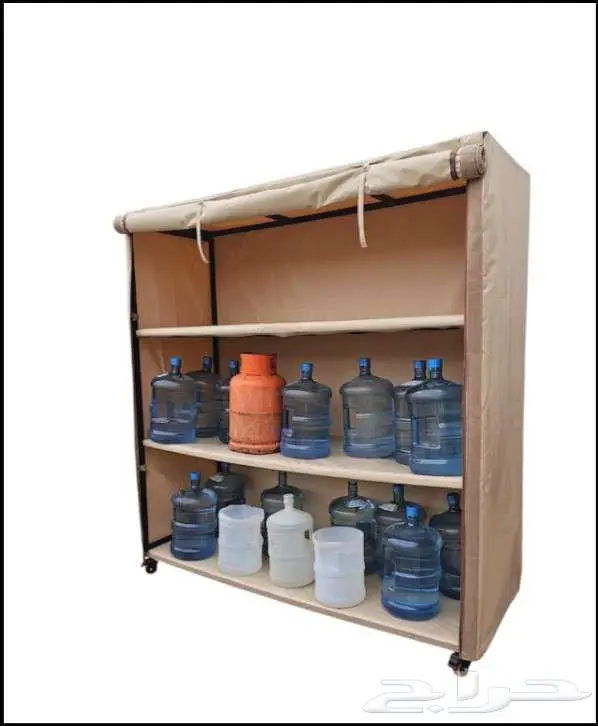 دولاب تخزين 4 ارفف بكفرات ( متر ونص x متر ونص ) 7