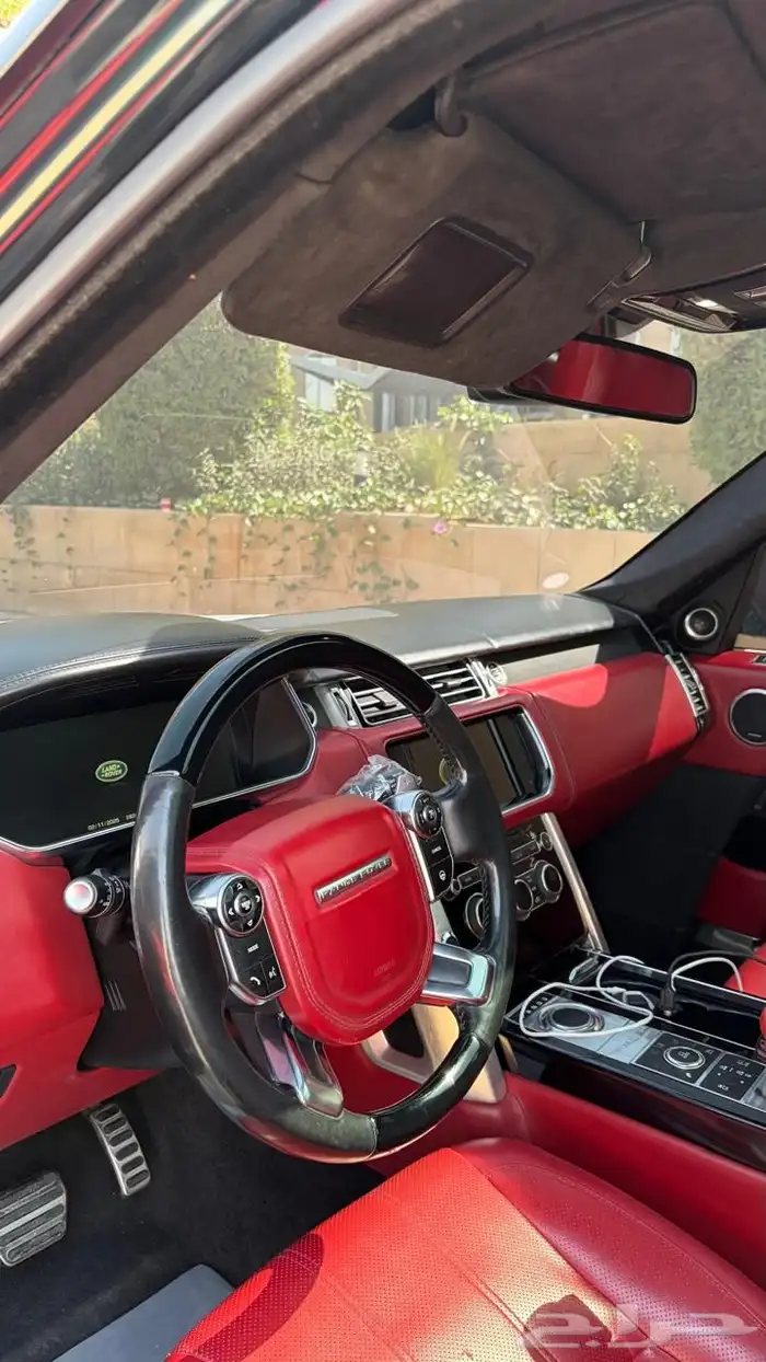 رنج روفر 2015 مواصفات خاصه لون زيتي 11