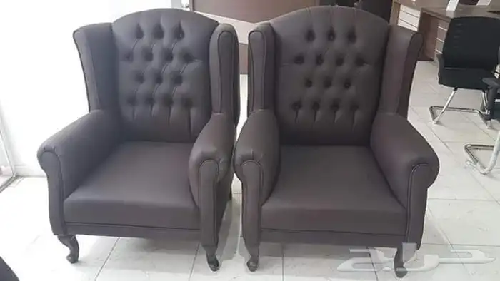 كنبات جلد فخم صيني و وطني موديلات سعار جملة. 3