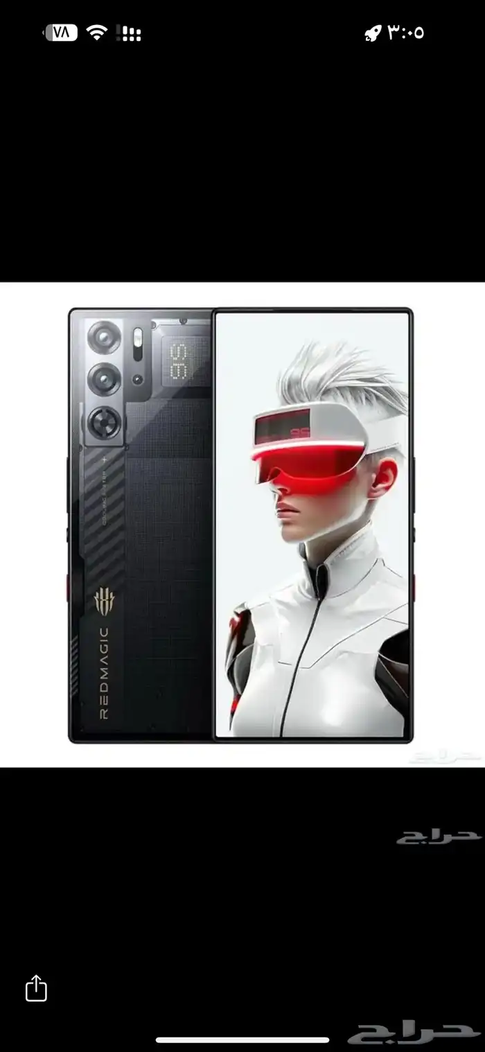 ريد ماجيك 10S Pro الرام 28 قيقا والذاكرة 512 اسود شفاف 0