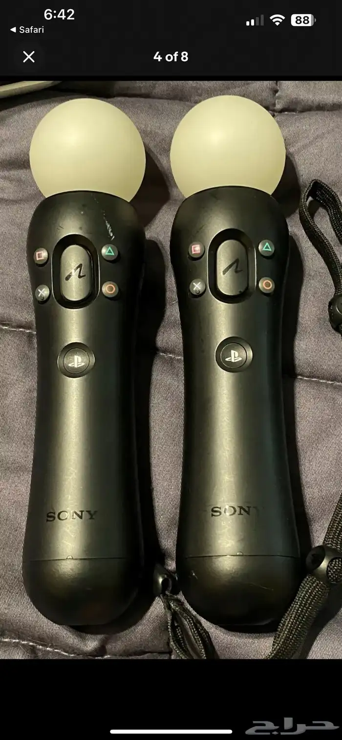 نظارة PS4 VR مع الكاميرا واليد ين نظيفة جدا  للبي 1