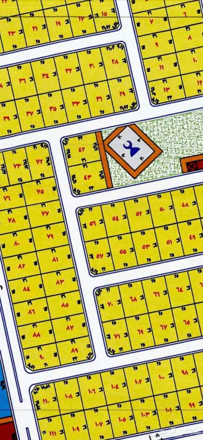 ارض سكنيةللإيجار في طيبة الفرعيه مخطط597 حي الوداد شارعين 16 0