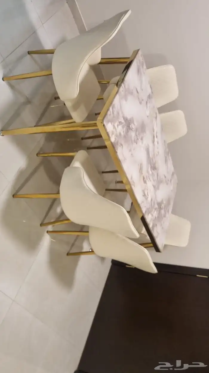 طاولة طعام ست كراسي نضيفه 1