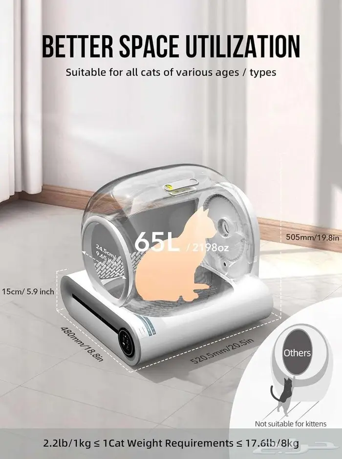 حمام قطط ذكي 3