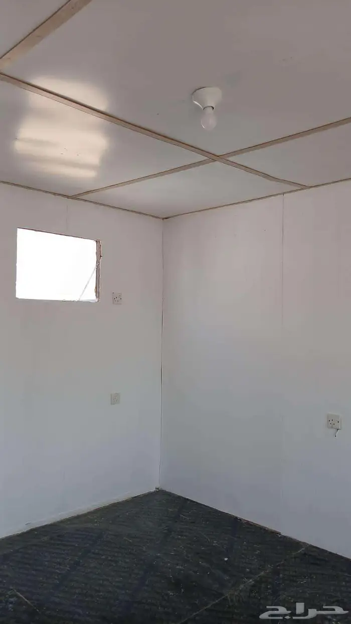 للبيع بركسات غرفه جاهزه بيوت متنقل كارافان 4في7 مقسوم غرفتين 6