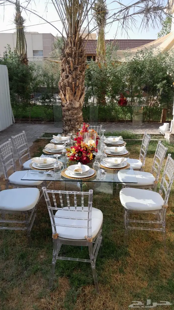 طاولات عشاء بوفيه طاولات كراسي ايجار 3