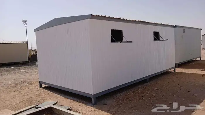 للبيع بركسات غرفه جاهزه بيوت متنقل كارافان 4في7 مقسوم غرفتين 1