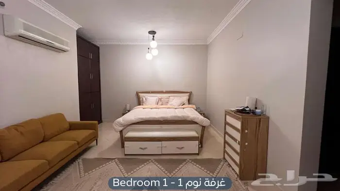 شقة مؤثثة للإيجار   حي حطين 8