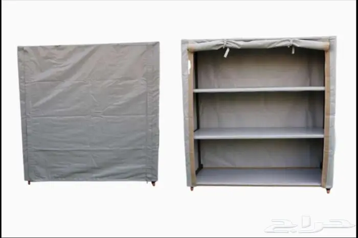 دولاب تخزين 4 ارفف بكفرات ( متر ونص x متر ونص ) 8