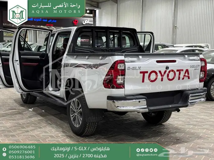 هايلكس غمارتين فل اوتوماتيك أبيض بنزين2025اقل سعر كاش واقساط 5