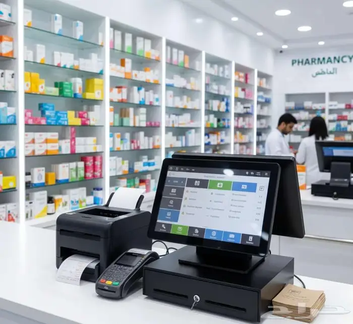 جهاز كاشير متكامل لصيدلية كاشير تموينات كاشير كوفي حلاق ذذ 0