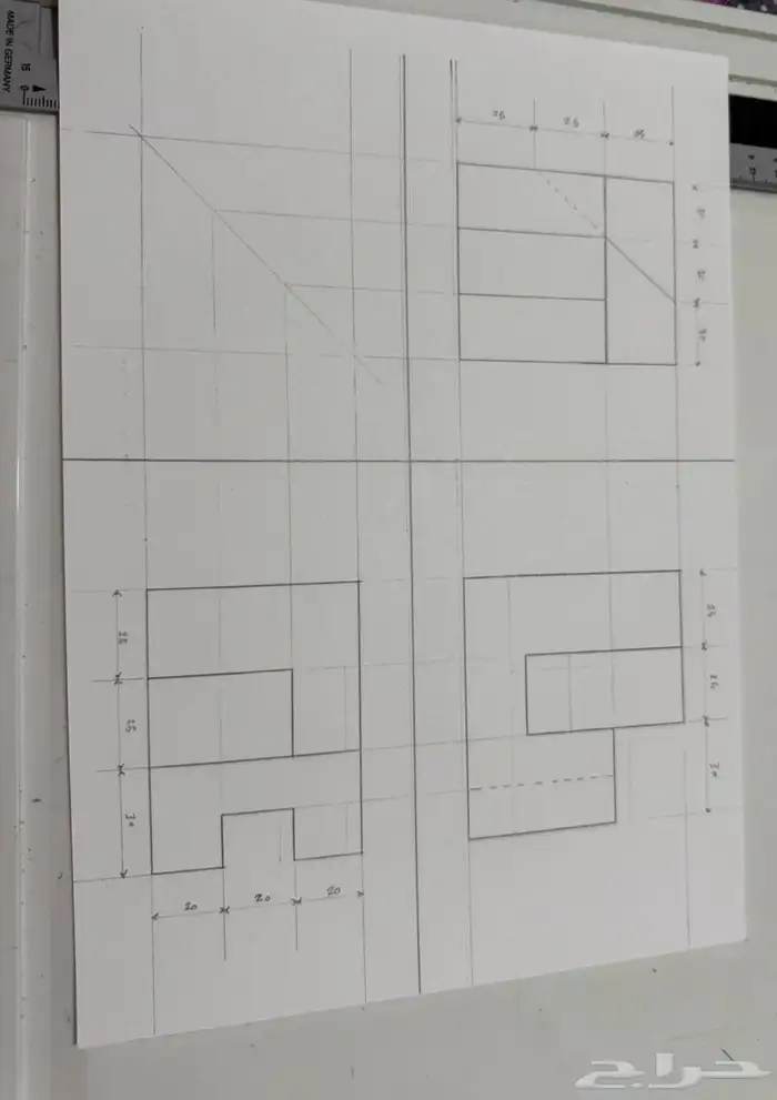 رسم هندسي دراونق لكلية الجبيل بالجبيل الصناعية 3