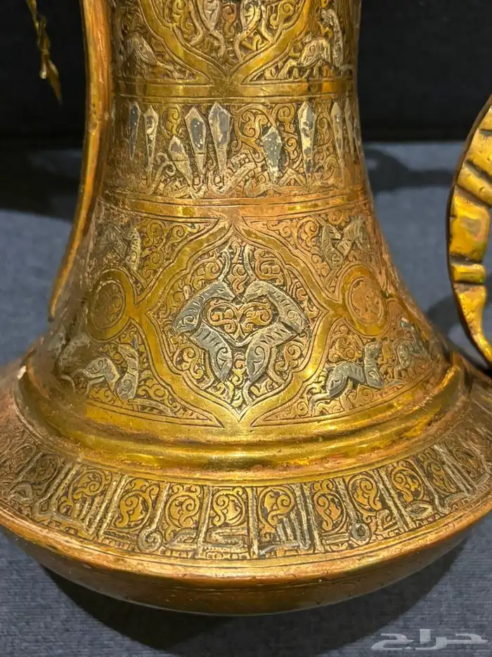 دلة قهوة نمط عماني تكحيل فضة جميلة 2