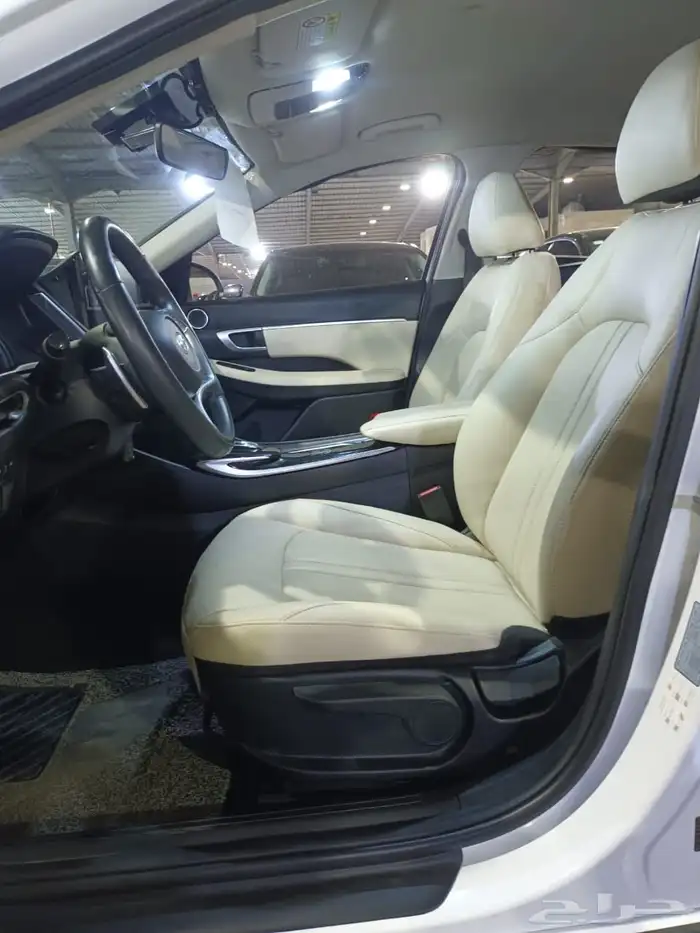 هيونداي سوناتا ابيض 2020 بنزين وارد كوريا 8