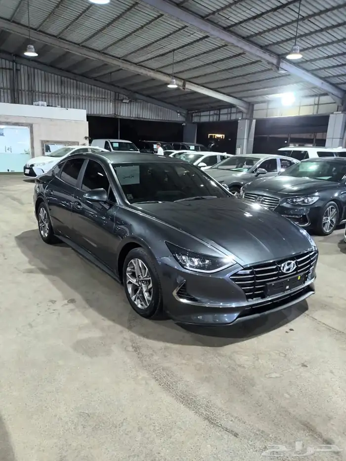 هيونداي سوناتا رصاصي 2021 بنزين وارد كوريا 3