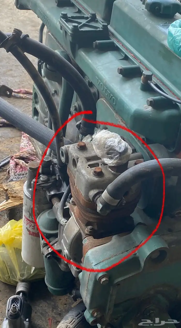 كمبروسر وعلبه تركسون شاحنه فولفو موديل 97 D6 1