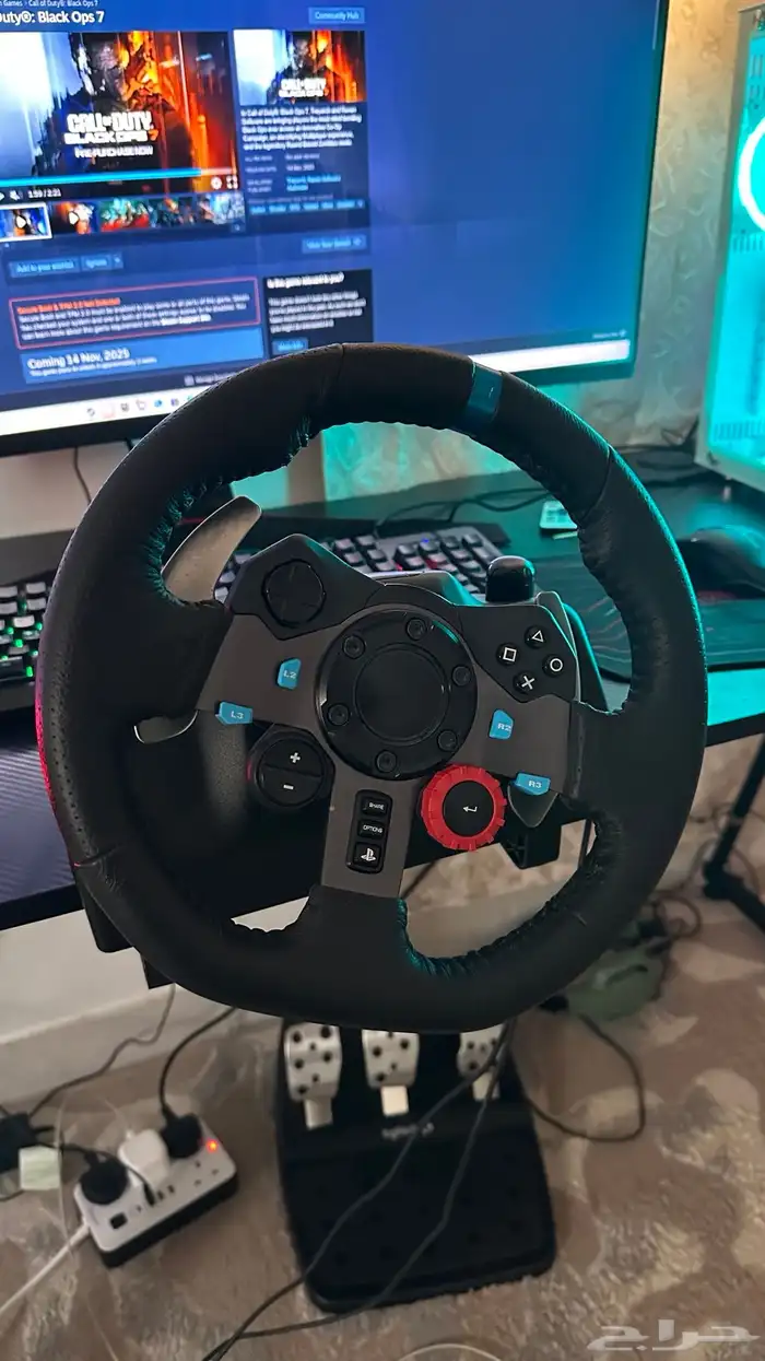 السلام عليكم اعرض لكم pc مع طاره ودعاسات 2