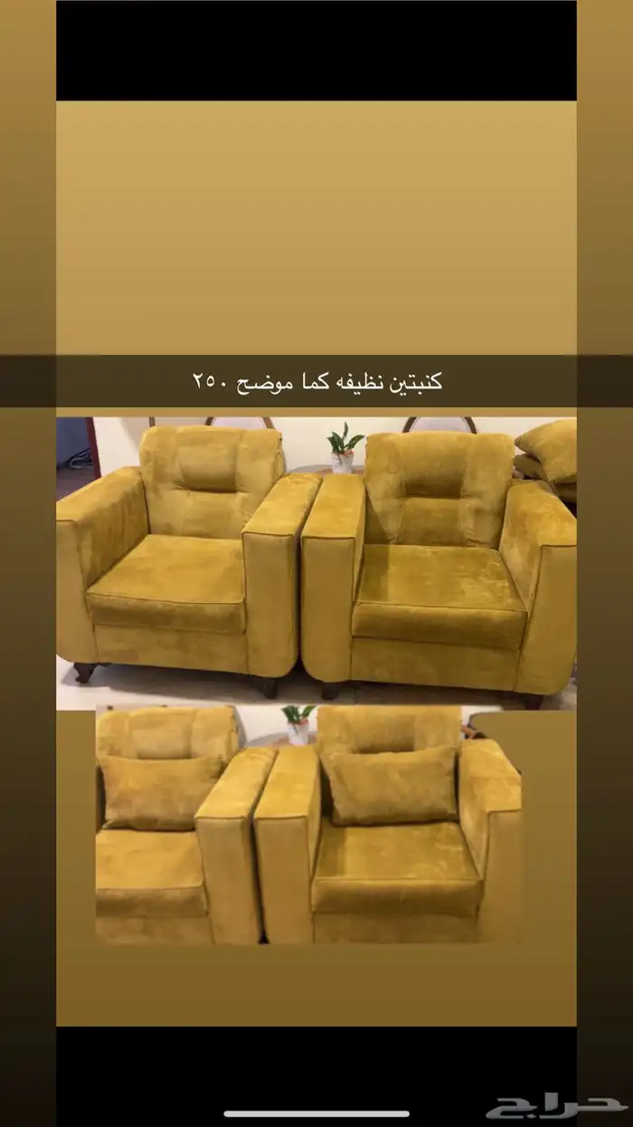 سجاد وكنبتين ومرتبه سرير 3