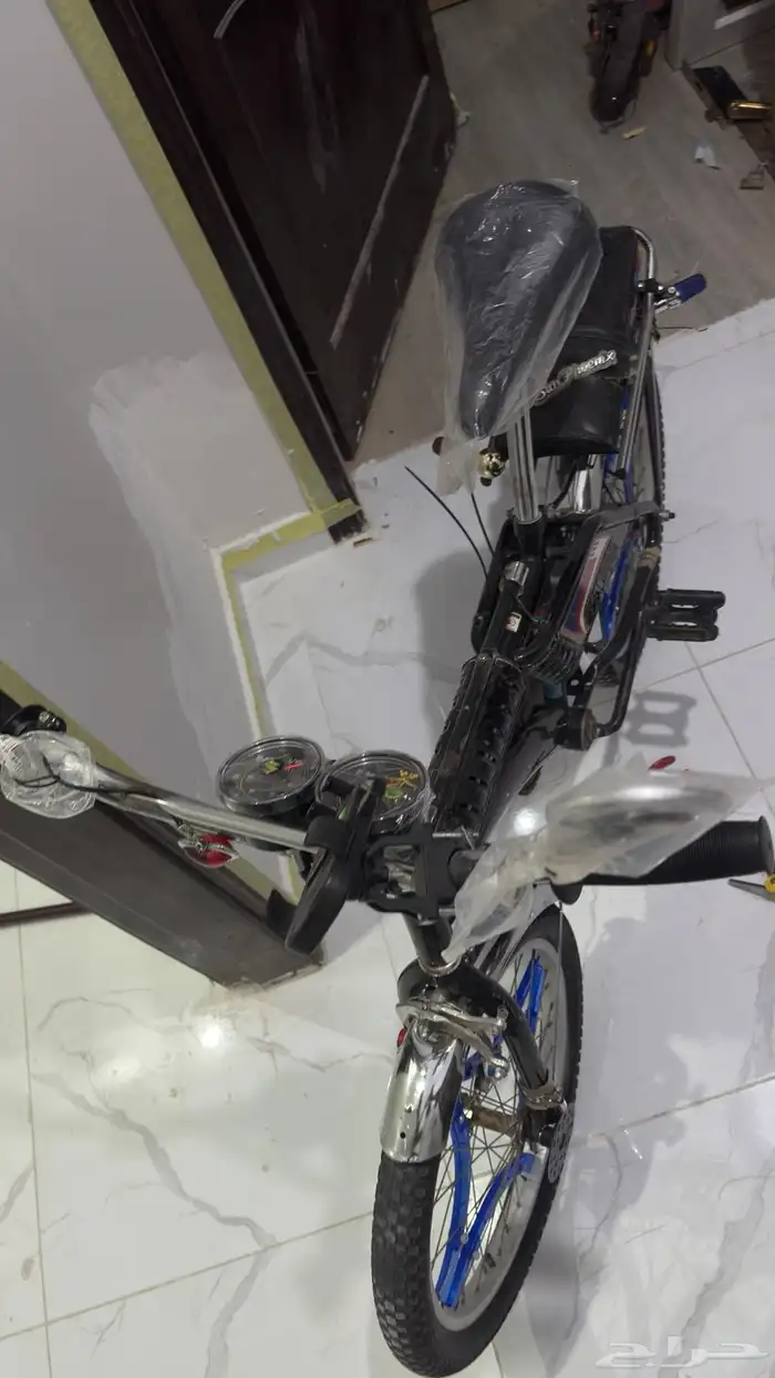 دراجه رامبو اندونوسي مقطب مقاس 20 اسود ختم اصفر 2