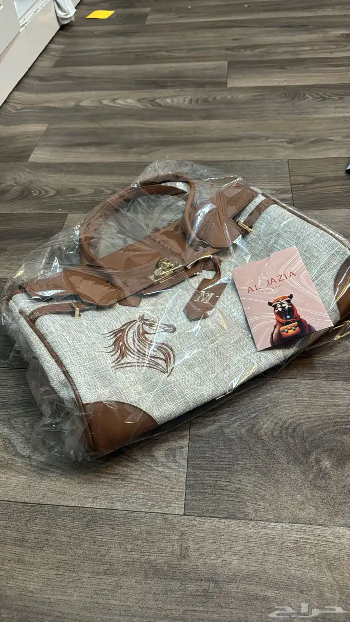 شنطة عملية قماش وجلد جودة ممتازه 1