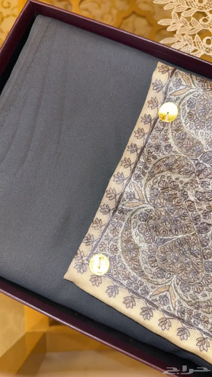 قطعة قماش مع شال كشميري 0