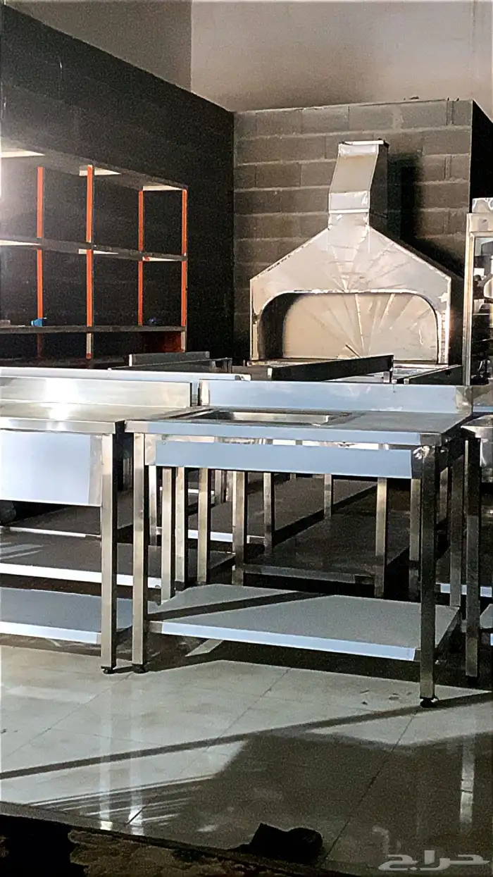 بيع طاولات استيل ومغاسل استيل ومداخن مطاعم وبوفيات 0
