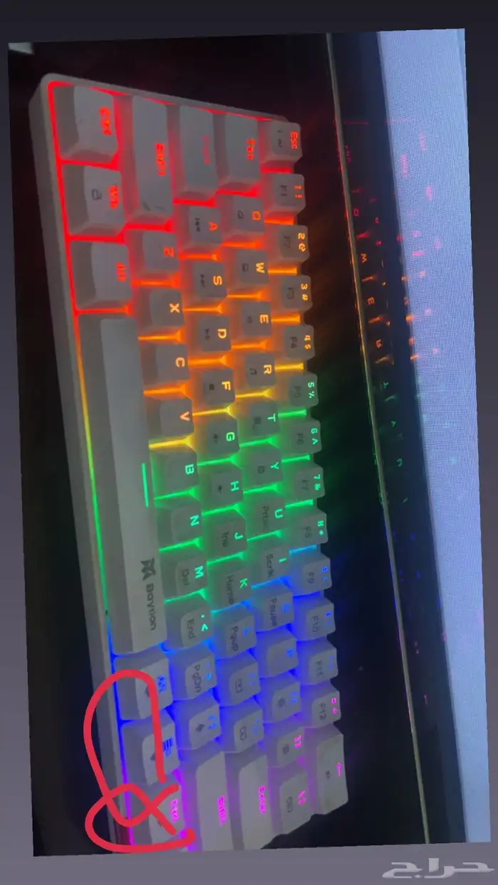 كيبورد ميكانيكي ابيض 2